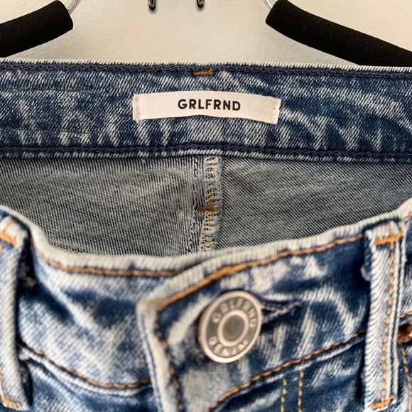 GRLFRND Acid Wash Straight Leg Jeans - Picture 8 of 9